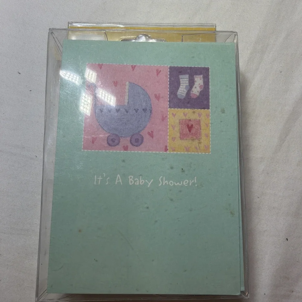 25 IT'S A BABY SHOWER! INVITATIONS Card Invites Party Supplies Notes Fill-In NEW